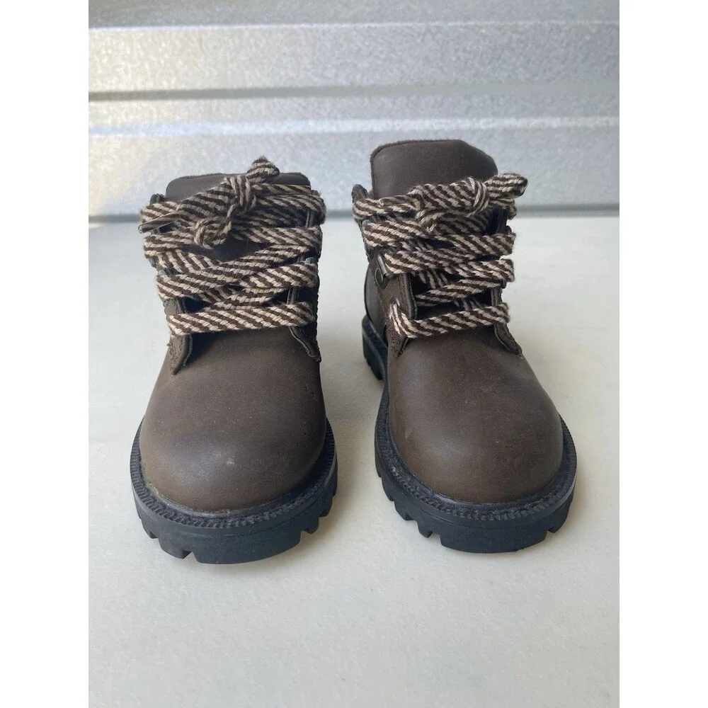 Vintage Disney Winnie the Pooh Tigger Toddler Boots Size 5.5 Brown Hiking Work